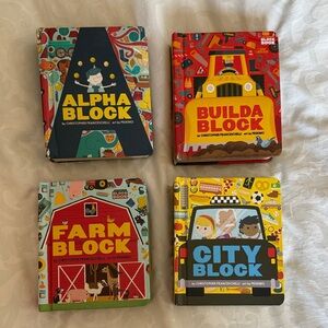 Block Book Set - City Block, Farm Block, Alpha Block, Buildablock